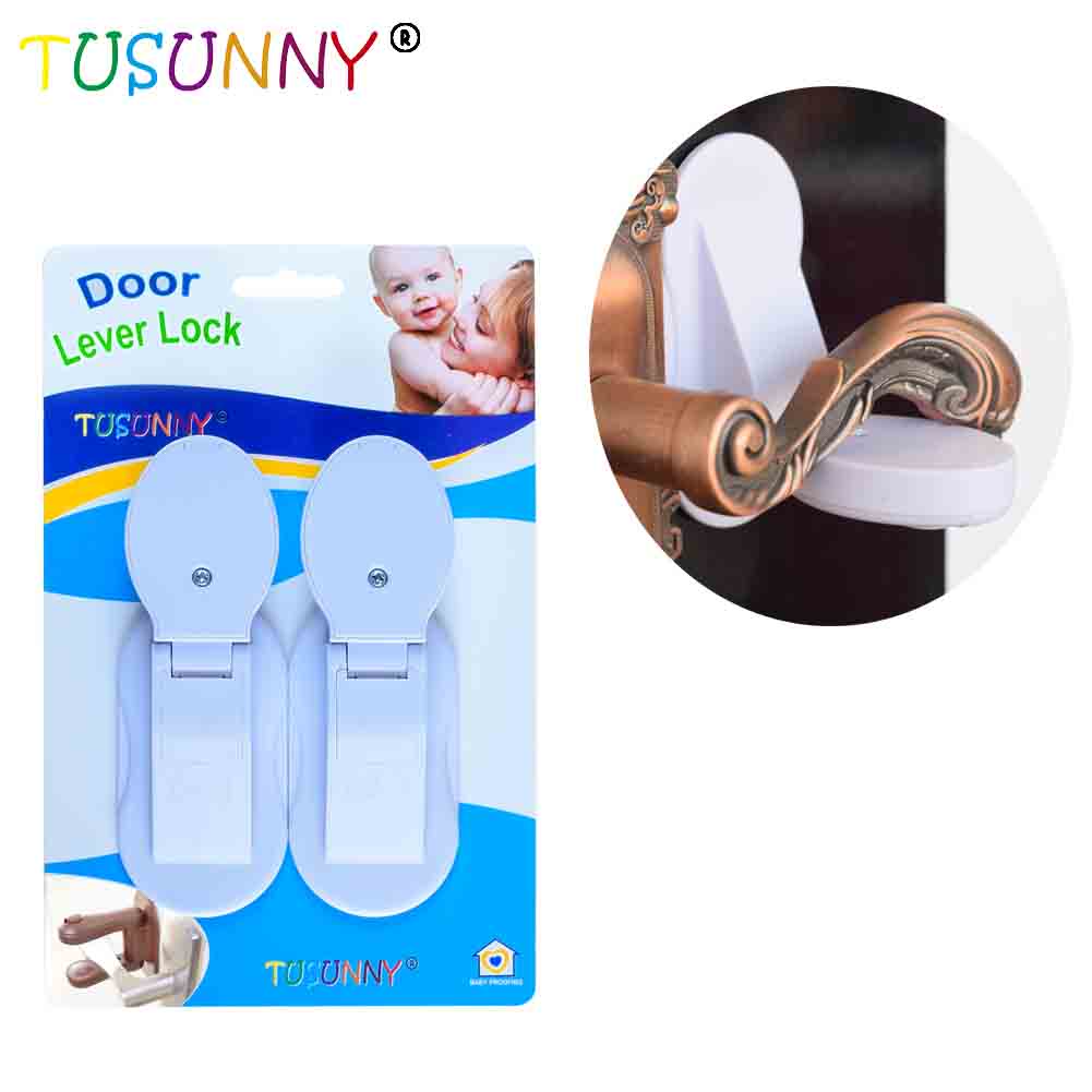 SH1.259E Child proof door handle lock baby safety door lever lock