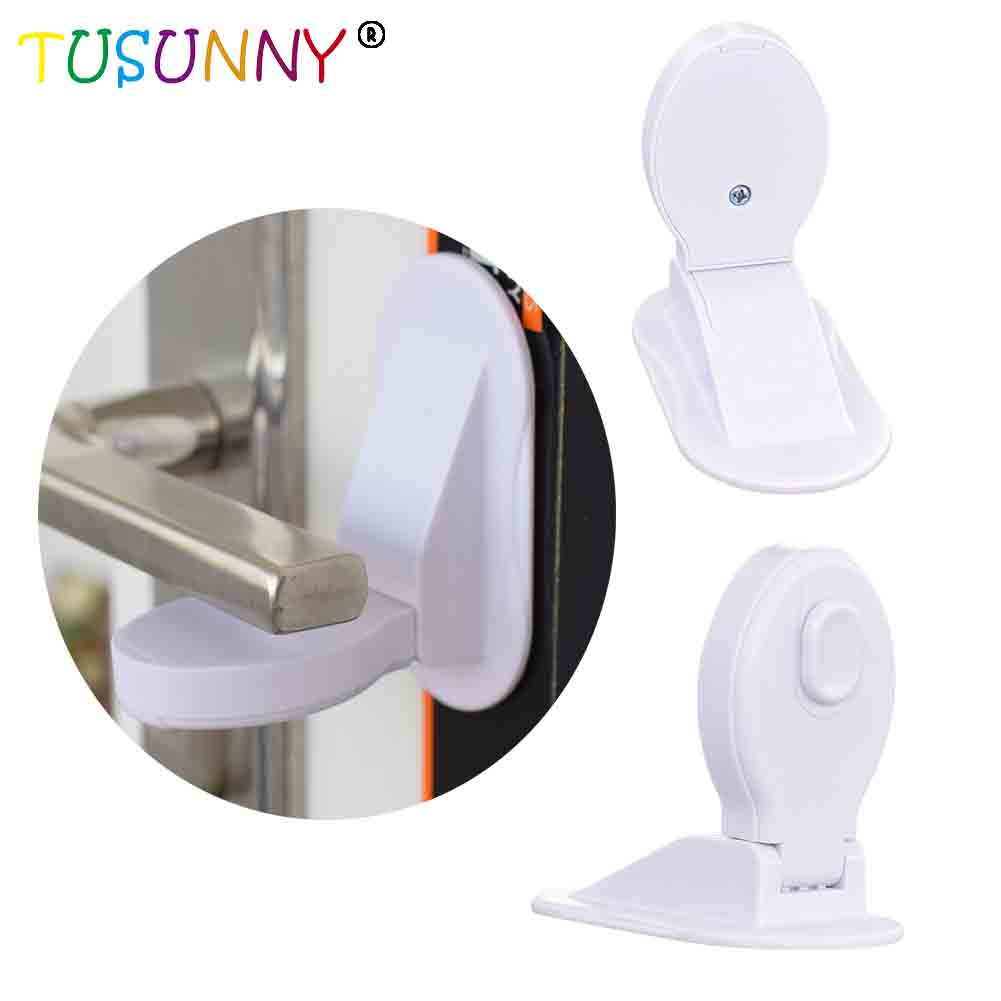 SH1.259E Child proof door handle lock baby safety door lever lock