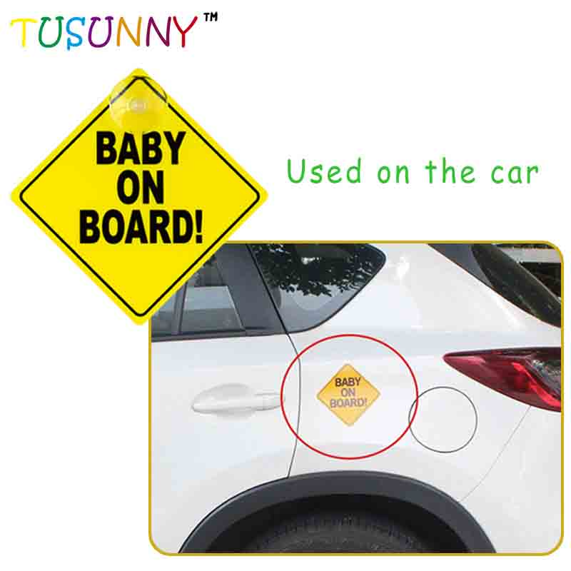 SH1.208 baby on board sign baby on board sticker safety warning sign children's goods