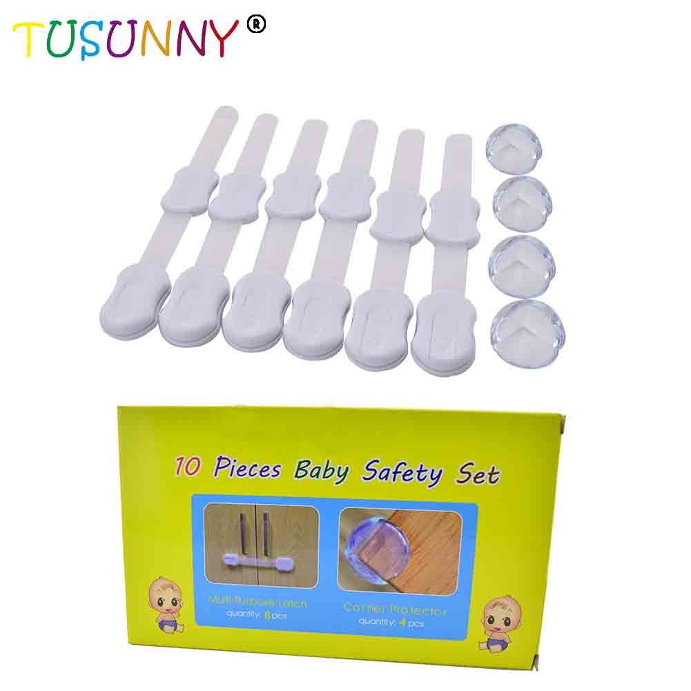 SH1.105 Baby Safety Plastic Drawer Lock and PVC Corner Protector