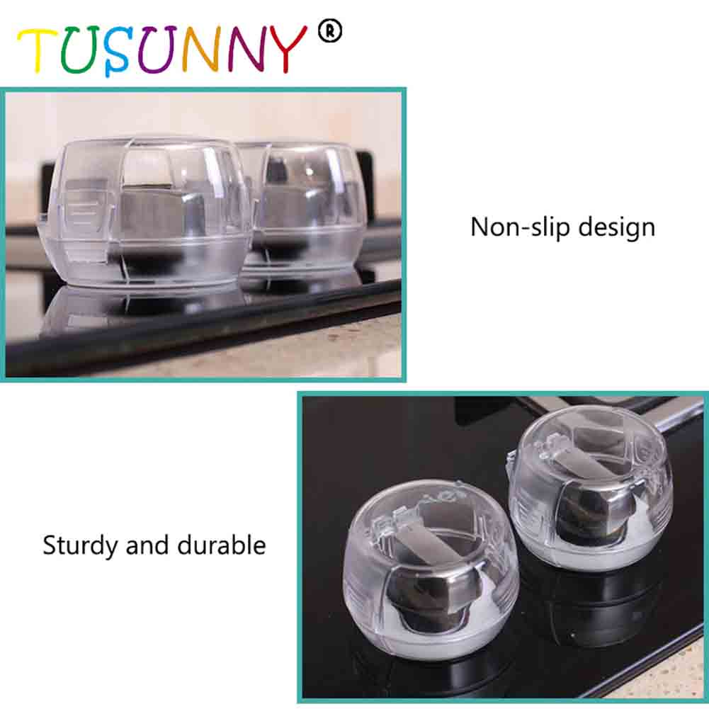 SH1.032C Baby Safety Big Size Transparent Stove Knob Cover Gas Safety Cover In home