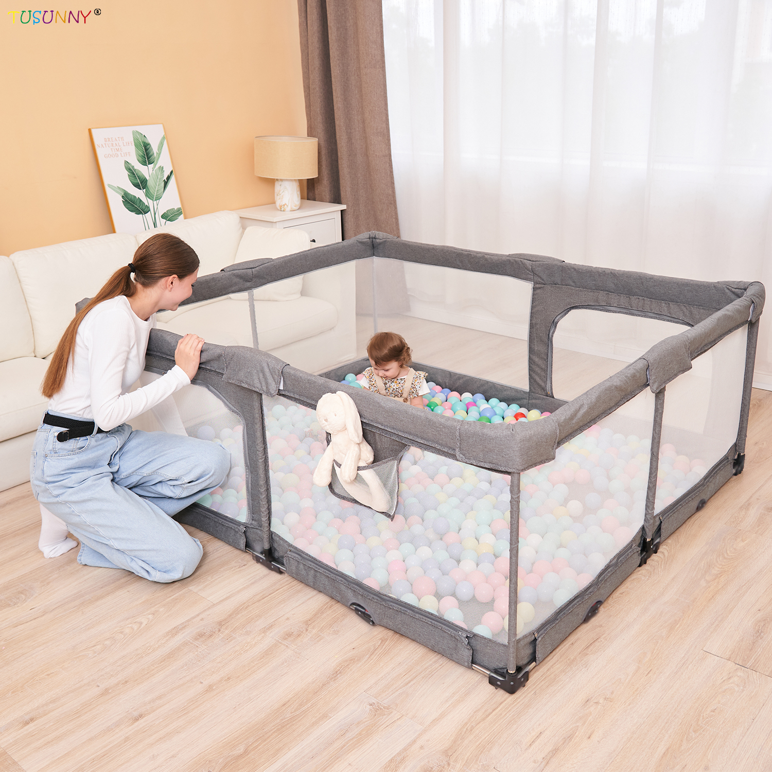 SH1.412A New Free Installation Of Play Fence Convenient Design Of Children'S Play Fence